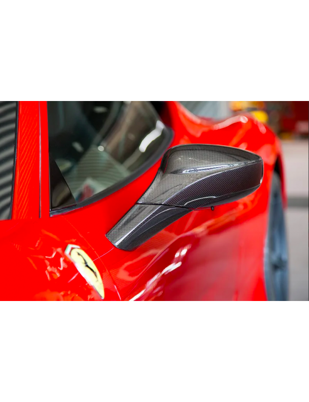 Capristo Carbon Außenspiegel für Ferrari 488 GTB / GTS / Pista / F8 Tributo CAPRISTO Pista / Pista Spider, 530 KW / 720 PS