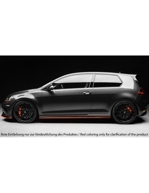 Rieger Tuning Side Skirts for VW Golf 7 (MK 7.5) GTI Clubsport / R - Black Glossy RIEGER TUNING GTI Performance, 195 KW / 265 PS