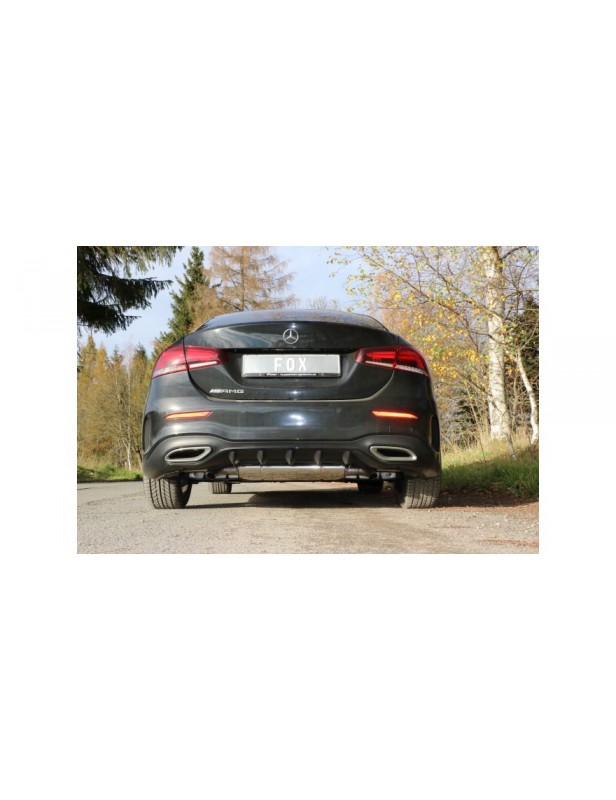 Fox Endschalldämpfer für Mercedes Benz A-Klasse (177) A180 / A200 - Mehrlenkerhinterachse Fox Exhaust A200 120 KW / 163 PS