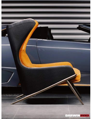 DarwinPro Aerodynamic Carbon Lounge Sessel "SUEDE" - 4x4 WEAVE CARBON DARWIN PRO Furniture