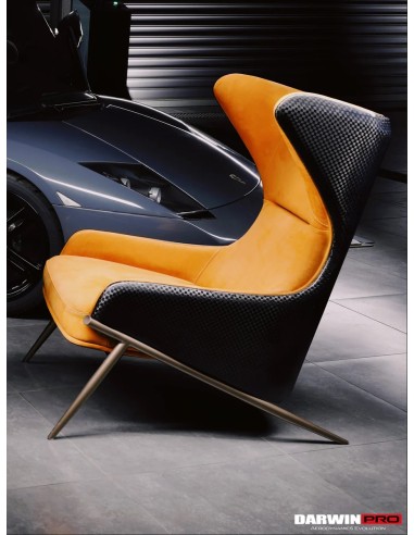 DarwinPro Aerodynamic Carbon Lounge Sessel "SUEDE" - 6x6 WEAVE CARBON DARWIN PRO Möbel