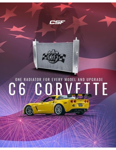 CSF Race Wärmetauscher für Chevrolet Corvette C6 außer ZR1 und Z06 mit Z07-Leistungspaket CSF RACE C6, 325 KW / 442 PS
