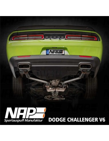 NAP Sportauspuff Abgasanlage für Dodge Challenger (3. Gen) SXT / Rallye Redline NAP Sportauspuff SXT, Rallye Redline, 227 kW ...