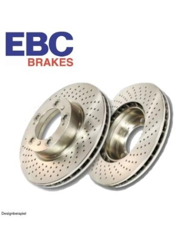 EBC Brake Premium Sportbremsscheiben (gelocht) für Mercedes Benz C-Klasse (203) C32 AMG / C55 AMG - Vorne EBC BRAKES C55 AMG ...