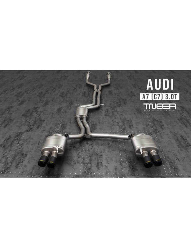 TNEER Abgasanlage für Audi A7 (C7) Sportback 3.0 TFSI TNEER Exhaust 3.0 TFSI Quattro, 220 KW / 300 PS