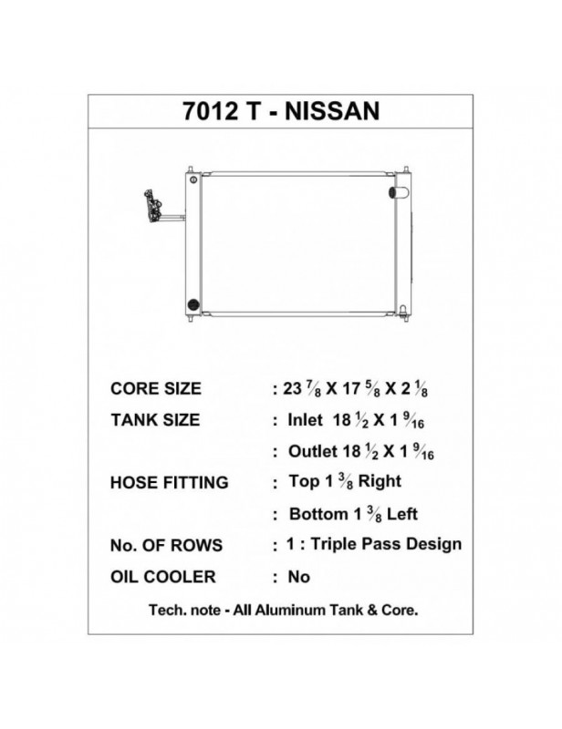 CSF Race Wasserkühler für Nissan (Z34) 370Z - Schalter CSF RACE Wasserkühler