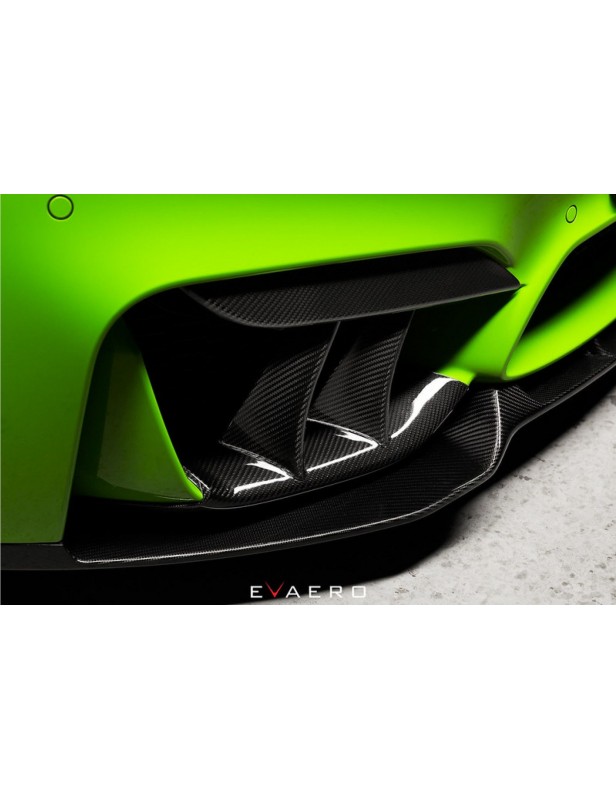 EVAERO Carbon Fronteinsätze (Paar) für BMW 3er (F80) M3 / 4er (F82/F83) M4 EVAERO Frontschürze
